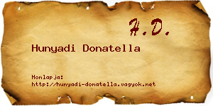 Hunyadi Donatella névjegykártya